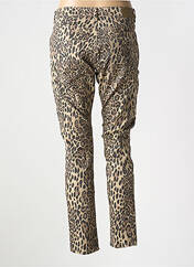 Jeans coupe slim marron PLACE DU JOUR pour femme seconde vue