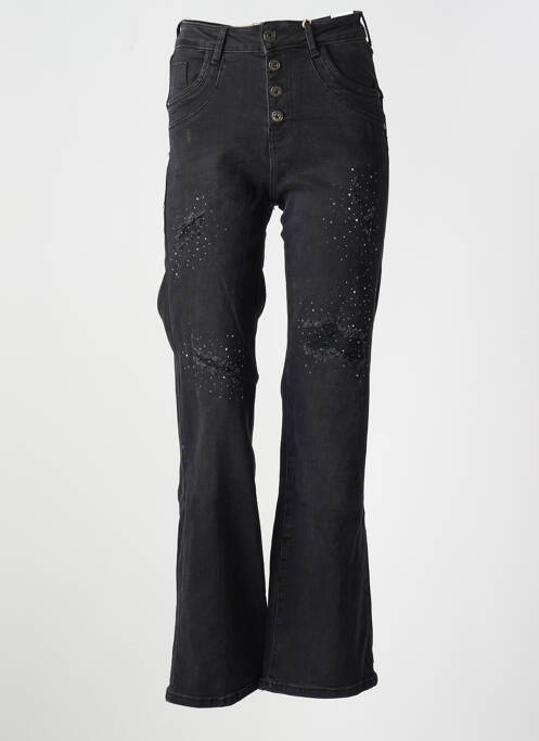 Jeans bootcut noir KAROSTAR pour femme