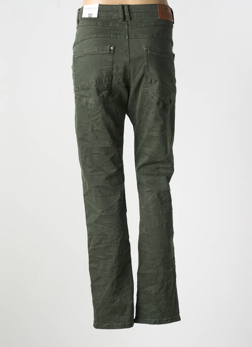 Jeans coupe slim vert KAROSTAR pour femme