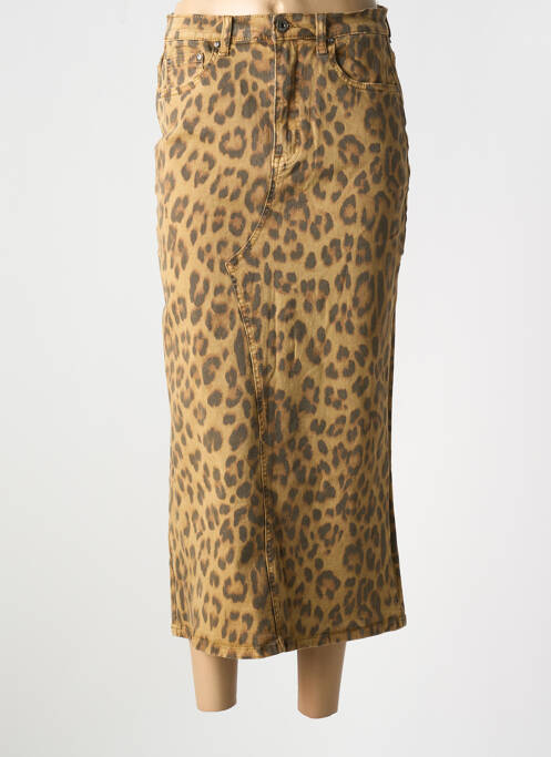 Jupe longue marron PLACE DU JOUR pour femme