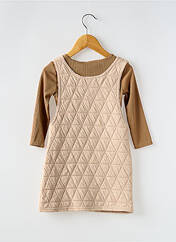 Ensemble robe marron P'TIT MÔME pour fille seconde vue