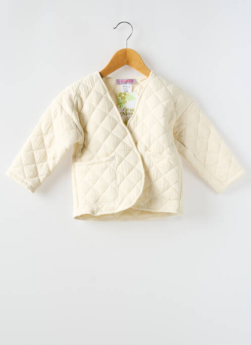 Veste casual coupe droite beige P'TIT MÔME fille