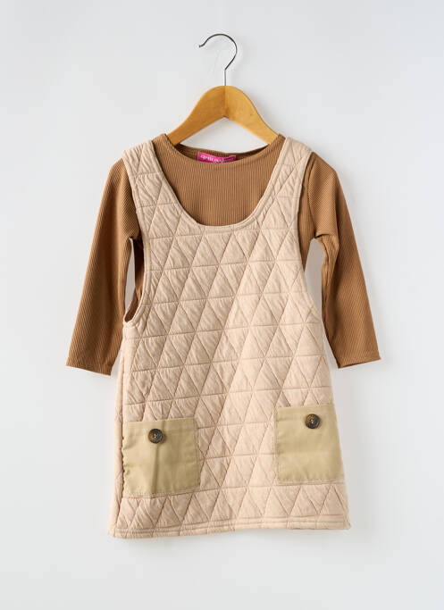 Ensemble robe marron P'TIT MÔME pour fille