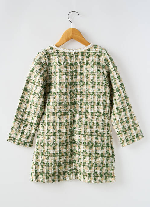 Robe courte vert KIDS STAR pour fille