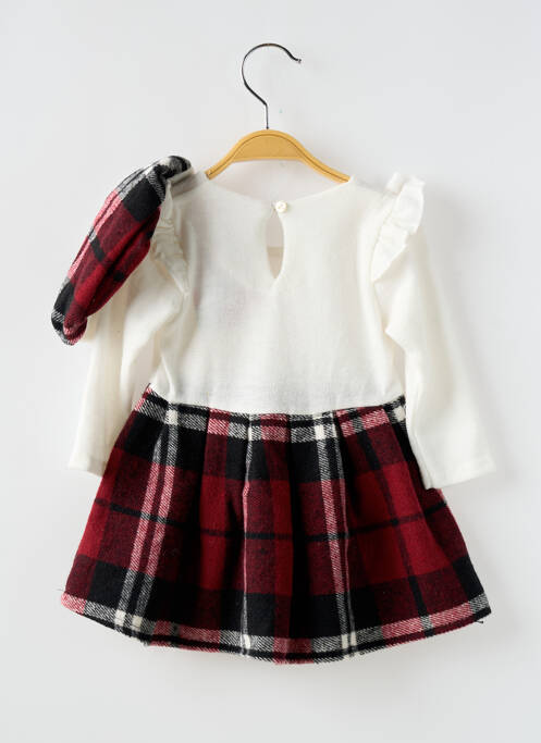 Robe mi-longue rouge P'TIT MÔME pour fille