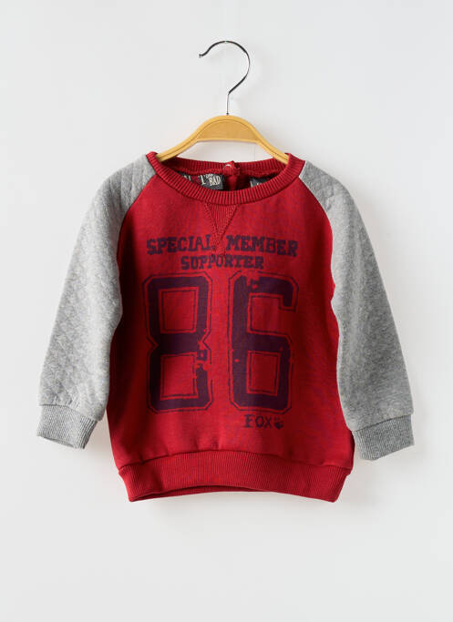 Sweat-shirt rouge KNOT SO BAD pour garçon