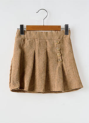 Jupe courte marron P'TIT MÔME pour fille