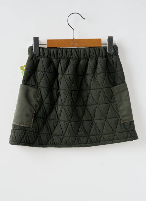 Jupe courte coupe droite vert P'TIT MÔME fille