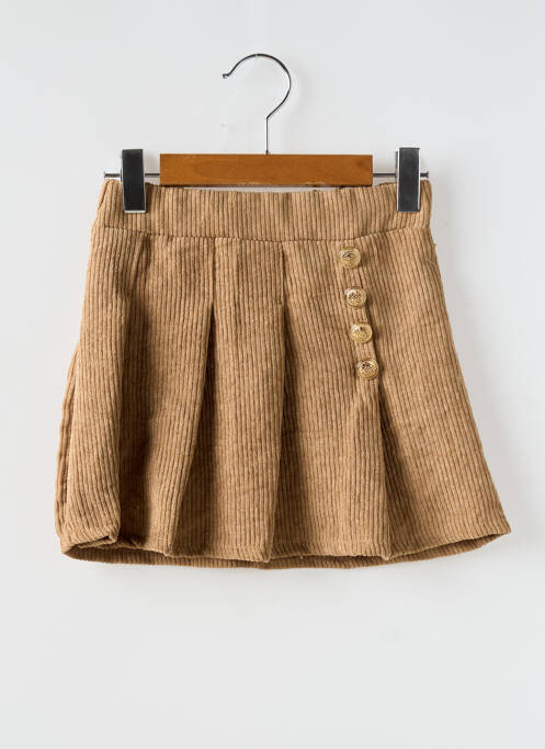 Jupe courte marron P'TIT MÔME pour fille