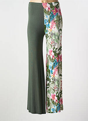 Pantalon flare stretch taille normale vert IL QUARTO STILE femme