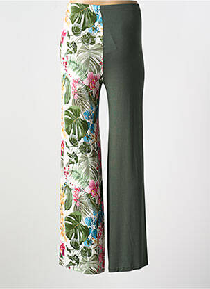 Pantalon flare stretch taille normale vert IL QUARTO STILE femme