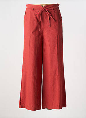 Pantalon 7/8 taille haute taille haute orange COMPAÑIA FANTASTICA femme