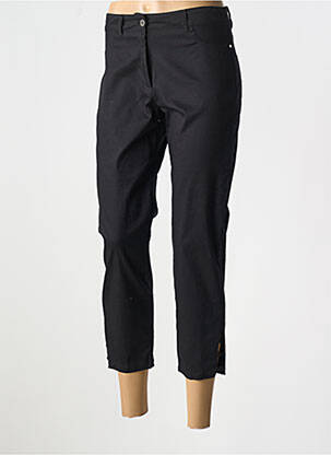 Pantacourt taille haute taille haute noir MALOKA femme