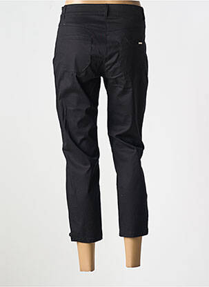 Pantacourt taille haute taille haute noir MALOKA femme
