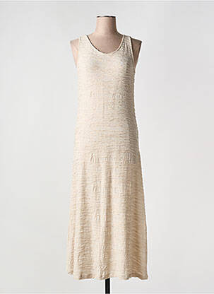 Robe longue sans manche sans manche beige ESCORPION femme