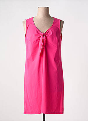 Robe courte sans manche sans manche rose MALOKA femme