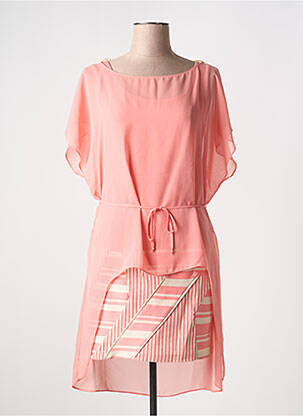 Robe courte manches courtes manches courtes orange VERSACE 1969 ABBIGLIAMENTO SPORTIVO SRL femme