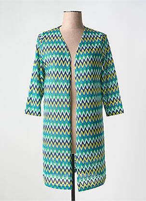 Gilet manches longues manches 3/4 vert TINTA STYLE femme