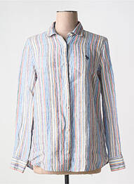 Chemisier coupe cintrée manches longues bleu U.S. POLO ASSN femme
