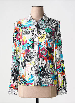 Chemisier coupe cintrée manches longues noir MALOKA femme