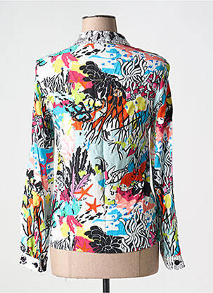 Chemisier coupe cintrée manches longues noir MALOKA femme