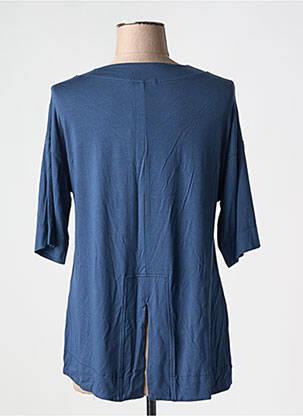 T-shirt manches mi-longues manches courtes bleu MALOKA femme