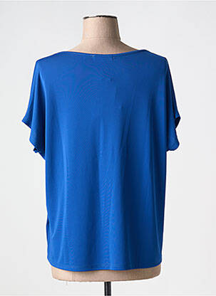 T-shirt col v manches courtes bleu TINTA STYLE femme