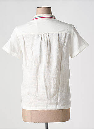 Polo fermeture boutonnée sur le devant manches courtes beige U.S. POLO ASSN femme