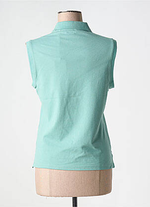 Polo broderie sans manche vert U.S. POLO ASSN femme