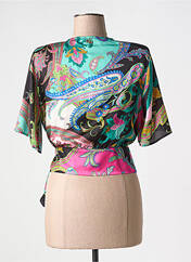 Gilet cache-cœur noir ARTIGLI pour femme seconde vue