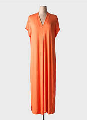 Robe longue orange TINTA STYLE pour femme seconde vue