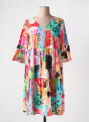 Robe mi-longue rouge ORIENTIQUE NATURALLY pour femme seconde vue