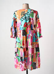 Robe mi-longue rouge ORIENTIQUE NATURALLY pour femme seconde vue