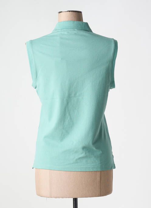 Polo broderie sans manche vert U.S. POLO ASSN femme