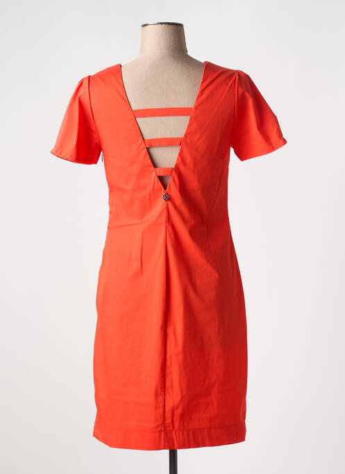 Robe courte orange MALOKA pour femme