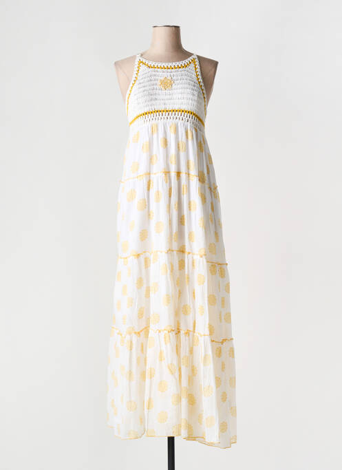 Robe longue blanc BAROK pour femme