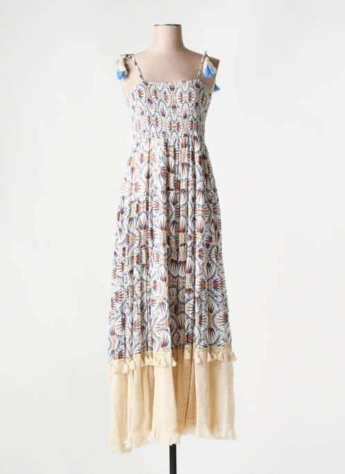 Robe longue bleu KITSCH & POP pour femme