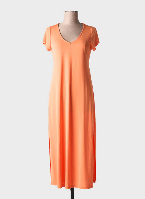 Robe longue orange TINTA STYLE pour femme