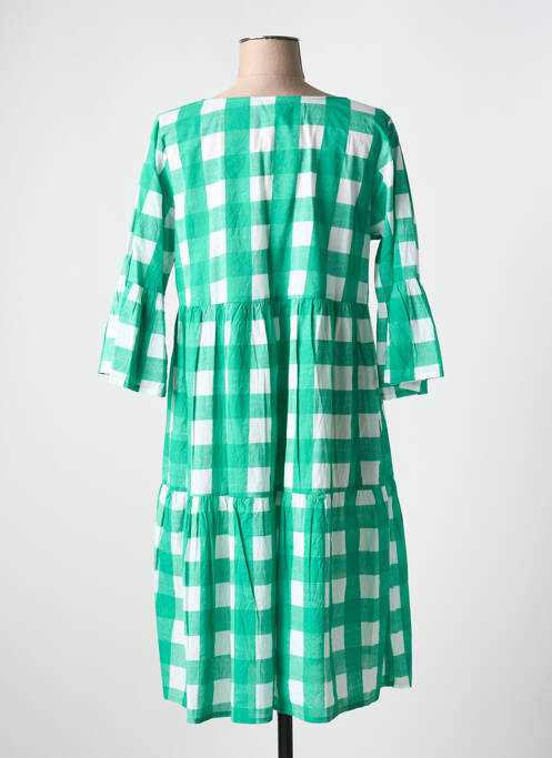 Robe mi-longue vert ORIENTIQUE NATURALLY pour femme