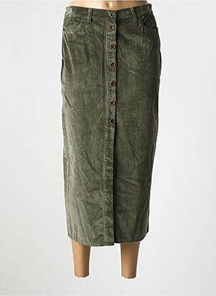 Jupe longue coupe droite vert LCDN femme