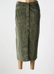 Jupe longue coupe droite vert LCDN femme