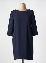 Robe mi-longue manches 3/4 manches 3/4 bleu MAZAO femme