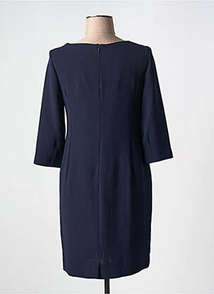 Robe mi-longue manches 3/4 manches 3/4 bleu MAZAO femme