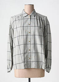 Chemisier imprimé fantaisie manches longues gris GERARD DAREL femme