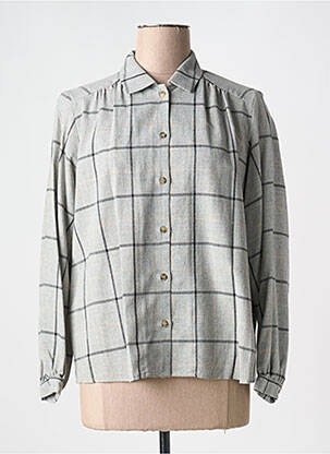 Chemisier imprimé fantaisie manches longues gris GERARD DAREL femme