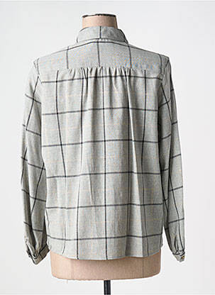 Chemisier imprimé fantaisie manches longues gris GERARD DAREL femme