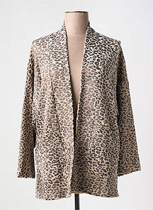 Veste casual coupe droite beige KAKIE femme