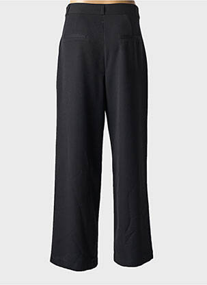 Pantalon droit fermeture zippée sous rabat boutonné noir VINTAGE LOVE femme
