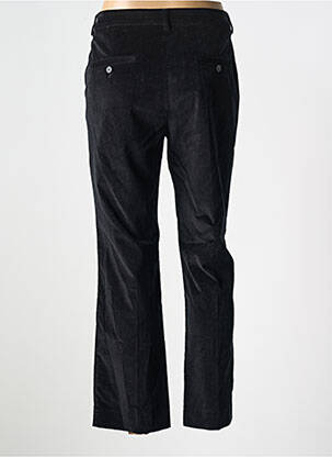 Pantalon droit fermeture zippée sous rabat avec crochet noir MAX MARA femme