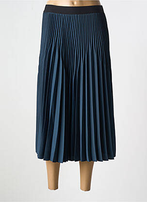 Jupe mi-longue taille élastique bleu GERARD DAREL femme